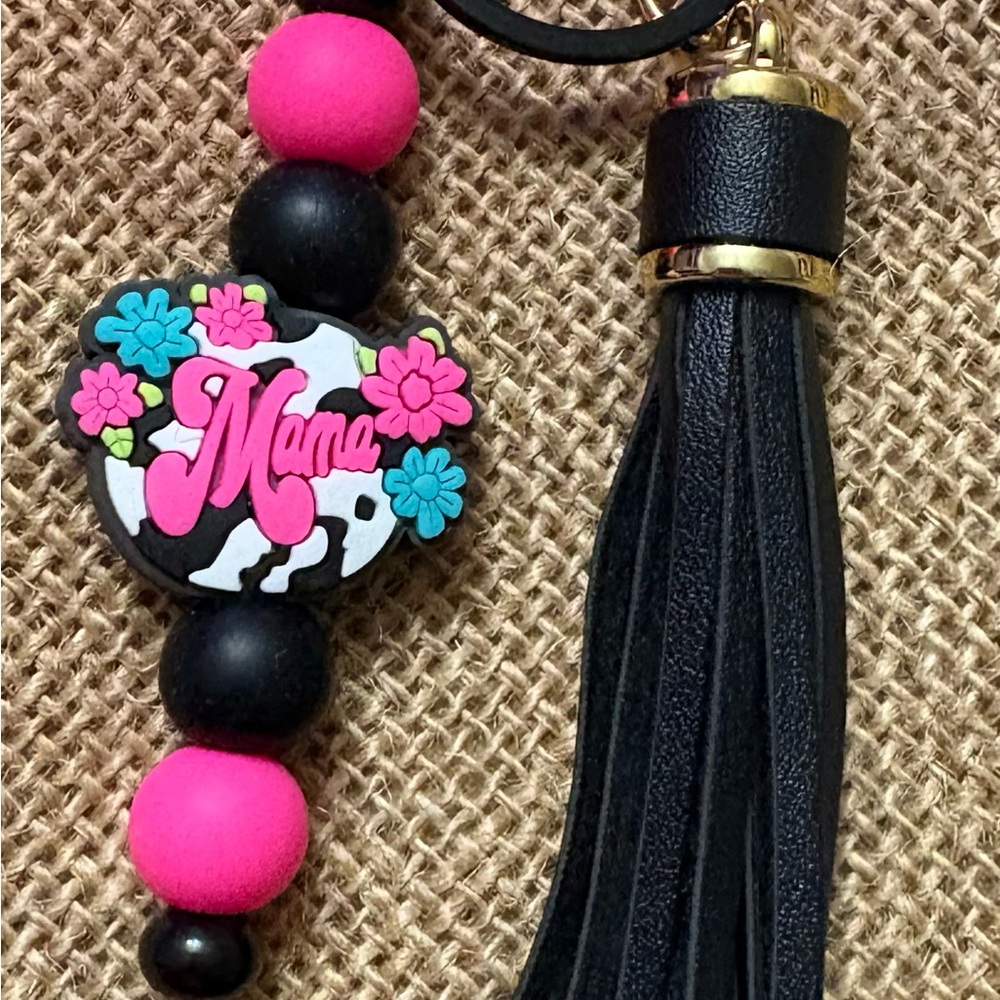 Mama Keychain with Tassel
